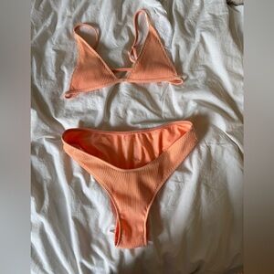 Minimale Animale Peach Ribbed Swimwear